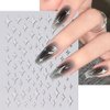 10 Sheets Heart Star Nail Art Stickers Glitter Silver Nail Decals 3D Self-Adhesive Nail Stickers Metallic Silver Star Acrylic Nails Stickers Decals Star Nail Art Supplies for Women Manicure Decoration