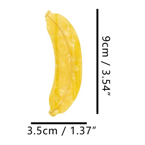 Generic Banana Hair Clip, Small Claw Clip for Women, Acetate Hair Clip, S7