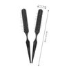 KALLORY Wire Hair Brush 2pcs Detangling Steel Bristle Hair Brush Tail Scalp Teasing Massage Comb Backcombing Airbag Wig Rat Scalp Comb