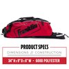 Franklin Sports Youth Baseball + Softball Bat Bag - Boys Girls Tee Ball, for Kids Junior Equipment Red
