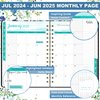 2024-2025 Planner - Planner/Calendar 2024-2025, JUL. 2024 - JUN.2025, 2024-2025 Weekly & Monthly Planner, 6.4" x 8.5", Academic Planner with Tabs, Sturdy Cover, Premium Paper, Back Pocket, Strong Twin-wire Binding