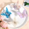 4PCS Butterfly Hair Claw Clips for Women Tortoise Shell Hair Clips 2.5inch Beautifly Butterfly Hair Clips for Thick and Medium Hair, Claw Hair Clips Hair Styling Accessories Gifts for Women (Style A)