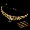 Vovii Gold Tiaras and Crowns for Women, Bride Crown Wedding Tiaras for Bride, Rhinestone Bridal Crown Princess Tiara for Wedding Birthday Costume Halloween Quinceanera
