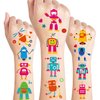 24 Sheets Robot Temporary Tattoos, Birthday Decorations Robot Party Favors