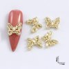 20Pcs Butterfly Nail Charms for Acrylic Nails 3D Crystal Butterfly Nail Art Charms Gold Silver Butterflies Nail Rhinestones Butterfly Nail Jewels Nail Gems Charms for Nails DIY Manicure Decoration