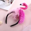 Didiseaon Flamingo Headband for Women Hawaii Flamingo Headdress Cute Flamingo Hair Hoop for Carnival Tropical Summer Beach Party Supplies