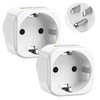 LENCENT 2 Pack Europe to US Plug Adapter,European to USA Adapter, American Outlet Plug Adapter, EU to US Adapter, Europe to USA Travel Plug Converter