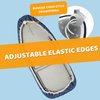 12.5 X 30 inch Smart Table top Ironing Board Cover and Pad with Standard Size, Fits Small, Mini Board, Easy Placement, Extra Thick Padding, Elastic Cord, Heat Resistance (12.5" X 30", Blue)