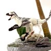 Creative Beast Studio Beasts of The Mesozoic: Accessory Pack: Mountains Environment with Troodon F. Juvenile - 1/6th Scale Dinosaur Action Figure Set, Hand-Painted