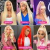 18Inch 613 Blonde Lace Front Wig Human Hair 13x4 Lace Frontal Straight Wigs Human Hair Pre Plucked with Baby Hair 150% Density Transparent Lace Frontal Straight Wigs for Woman with Natural Line