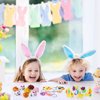 108 Pcs Easter Party Favors for Boy Girl Easter Assorted Toys Bulk Easter Bunny Bracelets Stickers Stampers Keychains Easter Basket Stuffers Fillers Gifts for Easter Classroom Exchange Prizes Supplies