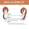 Short Orange Wig for Cosplay Costume Male Men Anime Layered Fluffy Character Costume Wig Heat Resistant Halloween Party Wig + Wig Cap (Orange)