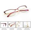 Krooway Cateye Blue Light Blocking Glasses for Women Anti Eyestrain Computer Game Glasses Metal Frame