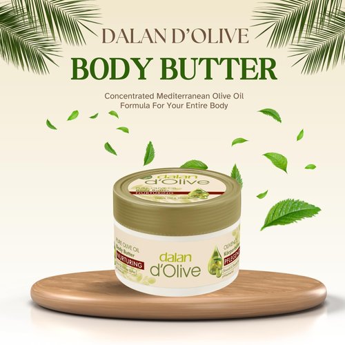 Dalan d Olive Olive Oil Body Butter Cream For Dry Skin 8.5 oz