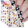 IDDFEVE 12 Months All Holiday Nail Stickers, 24 Sheets Seasonal Variety Pack 2 Pcs Per Month DIY Nail Art, Self-Adhesive Pegatinas Uñas for a Year of Halloween Christmas Thanksgiving&Valentine’s Day