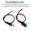 ThePoEstore 10 Pairs DC Power Cable 12v 5a Plugs Male Female Connectors，12 Volt dc Power Connector (5.5mm x 2.1mm 12vdc 18 AWG DC Power Pigtail Cable Wire by,for CCTV Security Camera and Lighting
