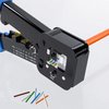 EZYUMM RJ45 Crimp Tool, Professional Ethernet Crimper, Ethernet Crimping Tool Kit With 20PCS RJ45 Cat6 Pass Through Connectors