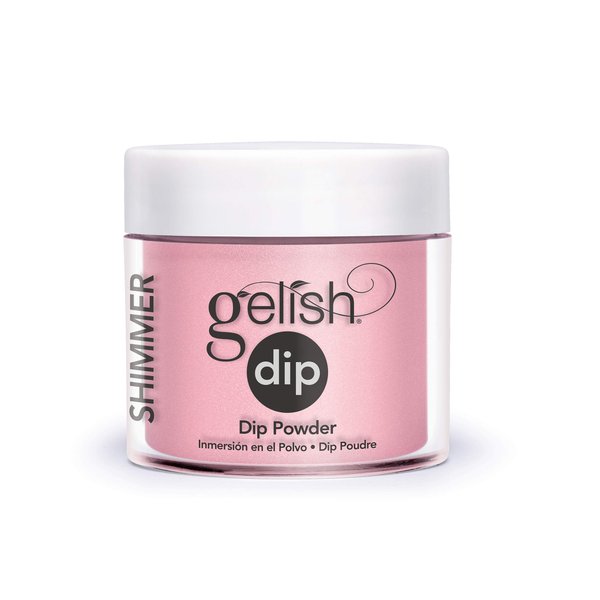 Gelish Light Elegant Dip Powder, Pink Nail Dip, Pink Dip Powder Colors, Pink Powder Dip For Nails, 8 ounce