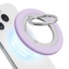 CISID Magnetic Phone Ring Holder, Dual-Sided Magnet Phone Grip Cell Phone Finger Holder for Hand Phone Kickstand for Desk Compatible for MagSafe iPhone 16/15/14/13/12 Series, Purple