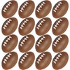 Mini Foam Footballs 16 Pcs Pack | 3.25” Inch Party Favor Balls | Mini Football Stress Balls Bulk | Football Party Decorations | Big Game Party Decorating Footballs | Small Foam Footballs | by Anapoliz