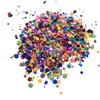Foluvinzzis Shape Glitter, 2oz Dots Mixed Chunky Glitter Circle Colorful Nail Sequin for Tumblers, Nails, Resin, Cosmetics (Dots Mix)