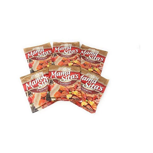 Mama Sitas Caldereta Spicy Sauce Mix 1.76oz (50g) 6 Pack