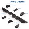 Titanium Pry Bar EDC Multi Tool with Bottle Opener Box Opener Clip Function (Black)