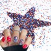 12 Grids 4th of July Nail Glitter Sequins 3D Holographic Nail Glitter Flakes Independence Day Nail Sequins Patriotic Laser Stars Nail Designs Red Blue Mixed Star Acrylic Nails Decoration for Women