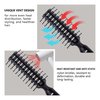 PERFEHAIR Vented Hair Brush - Quick Blow Drying, Lightweight, Detangles & Styles, Ideal for Men, Women with Fine & Medium-Length Hair, Perfect for Travel & Daily Use