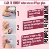 NOVO OVO 8 in 1 Non-Sticky Solid Nail Gel Glue, Strong & Long Lasting UV Nail Glue for Press on and Soft Gel x False Nail Tips, Upgrade 3D Gel for Acrylic Sculpture & Decoration, UV light Cured 20ml