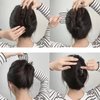BAINESS 4 Piece Hair Fork Clip Metal Hair Side Combs U Shape Teeth Alloy Hair Clip Hair Pin Stick for Updo Bun Women Hair Styling Tool Accessories, Black
