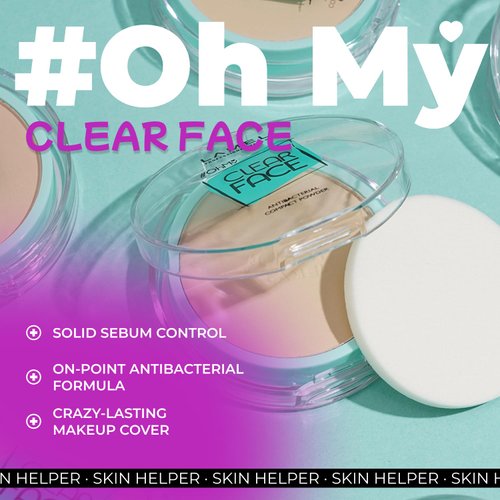 Lamel OhMy Clear Face Powder - Light Natural Coverage & Suet Control - Cruelty Free - Light Natural N.401