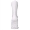 3 Pairs of Non-Skid Diabetic Crew Socks, Non Binding Top Therapeutic Cotton Gripper Socks (White, Size: 9-11)