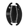 Set of Three 6.5 Inch Banana Clip Hair Clincher Interlocking Black Clear Tortoise for women and G