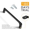 Fanruier 20PC Black Drawer Handle-Black Kitchen Cabinet Handle Modern Minimalist Furniture Handle Suitable for cabinets, Drawer, Shoe Cabinet, bathrooms ( 20，5.03in)
