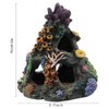 PINVNBY Coral Aquarium Decoration Fish Tank Resin Rock Mountain Cave Ornaments Betta Fish House for Betta Sleep Rest Hide Play Breed
