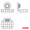 HASKO accessories - Super Powerful Vacuum Suction Cup Soap Dish - Strong Stainless Steel Sponge Holder for Bathroom & Kitchen (Chrome)