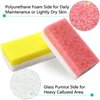 Foot Pumice Stone for Feet Dead Skin Callus Remover Scrubber Pedicure Exfoliator Tool 3Pcs