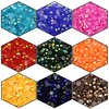 1440 Pcs SS20 5mm Flatback Rhinestones for Nails Art Crafts Glitter Round Shine Gems AB Crystals DIY Clothes Shoes （Black-Bottom Ink-Blue AB）