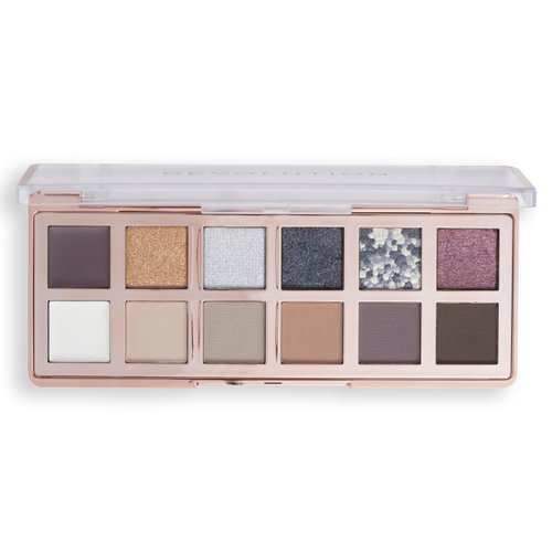 Revolution Beauty, The Smokey Icon Grunge Eyeshadow Palette, 12 Ultra-Pigmented Matte & Shimmer Finishes & Shades, Long-Lasting & Blendable, Vegan & Cruelty-Free, 12x0.02 oz