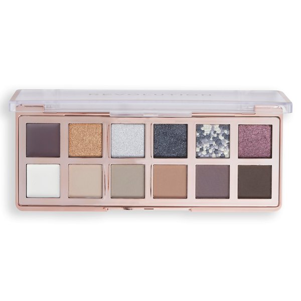 Revolution Beauty, The Smokey Icon Grunge Eyeshadow Palette, 12 Ultra-Pigmented Matte & Shimmer Finishes & Shades, Long-Lasting & Blendable, Vegan & Cruelty-Free, 12x0.02 oz