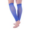 Doc Miller Calf Compression Sleeve 1 Pair 15-20 mmHg Firm Support Graduated for Sports Running Recovery Shin Splints Varicose Veins (Blue, M)