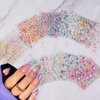 30 Sheets Flower Nail Art Stickers Spring Summer Nail Art Design 3D Self Adhesive Daisy Nail Supplies Elegant Exquisite Flower Nail Decals White Yellow Colorful Flower Nail Stickers for Woman Girls
