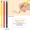 AUAUY 3 PCS Metal Inkless Pencil, Infinity Pencil, Reusable Everlasting Pencil, Replaceable Nib Pencil with 3 Replaceable Nib for Writing Drawing Home Office School Supplies(Black&Red&Yellow)