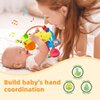 Baby Sensory Toys 0-6 3-6 Months,Infant Baby Musical Stuffed Animal Activity Soft Toys, 3+ Months Rattles Teething Toys for Babies,Tummy Time Toy Gifts for 0-3-6-12 Months Boys, Girls