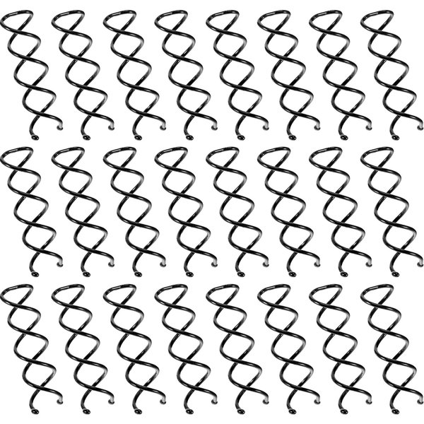 25 Piece Spiral Hair Pins Hair Spin Hairpins Spiral Bobby Pins Non-Scratch Round Tips Hair Accessories Twist Screw Hair Pin for Women Girls Bun Hair Style DIY, Black