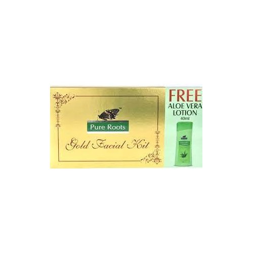 Gold Facial Kit Face Mask Massage Cream Face Gel Face Scrub Exclusice Facial Kit Pack of 80g+40ml