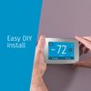 Sensi Touch Smart Thermostat by Emerson with Touchscreen Color Display, Programmable, Wi-Fi, Mobile App, Easy DIY, Data Privacy, Works with Alexa, Energy Star Certified, ST75S-Silver, C-Wire Required