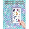 WENTIYA 240 Pieces Mermaid Temporary Tattoos Themed Birthday Party Favors Supplies Decorations, Mermaidl Tattoo Stickers Gifts For Game Prizes Reward (Temporary Tattoos)