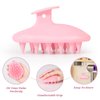 URTHEONE Scalp Massager Shampoo Brush for Hair Growth,Soft Silicone Scalp Scrubber Shower Brush for Women Men Kids Stress Relax&Scalp Exfoliator,Scalp Scrubber for Dandruff Removal (Pink)